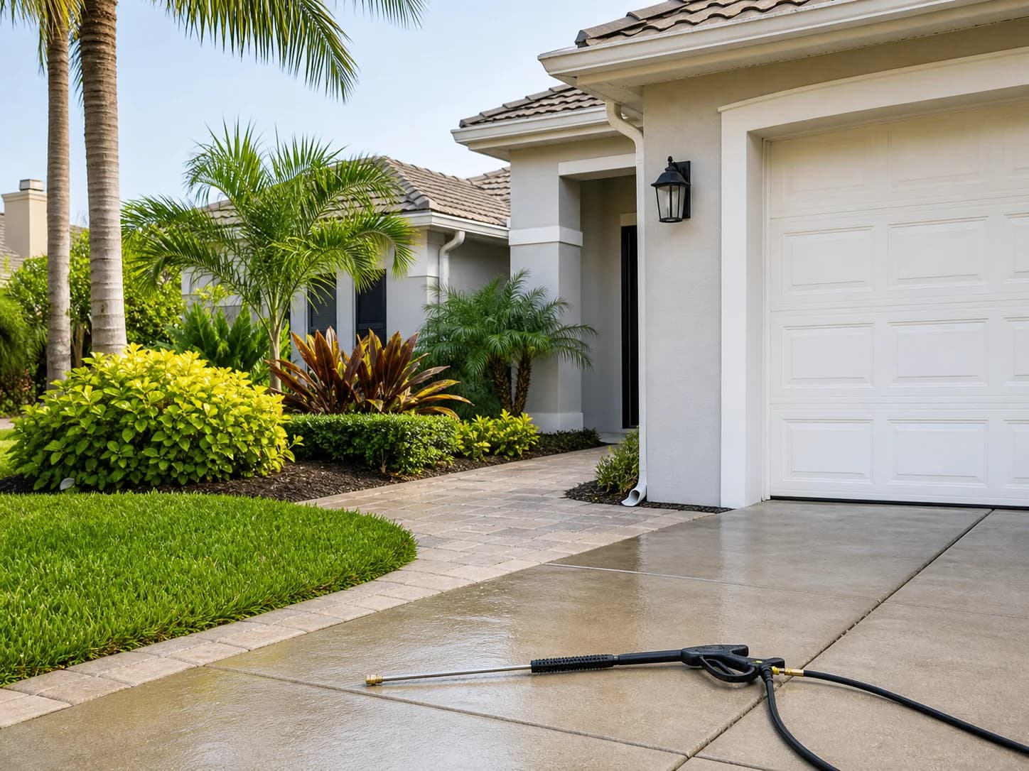 House exterior and driveway